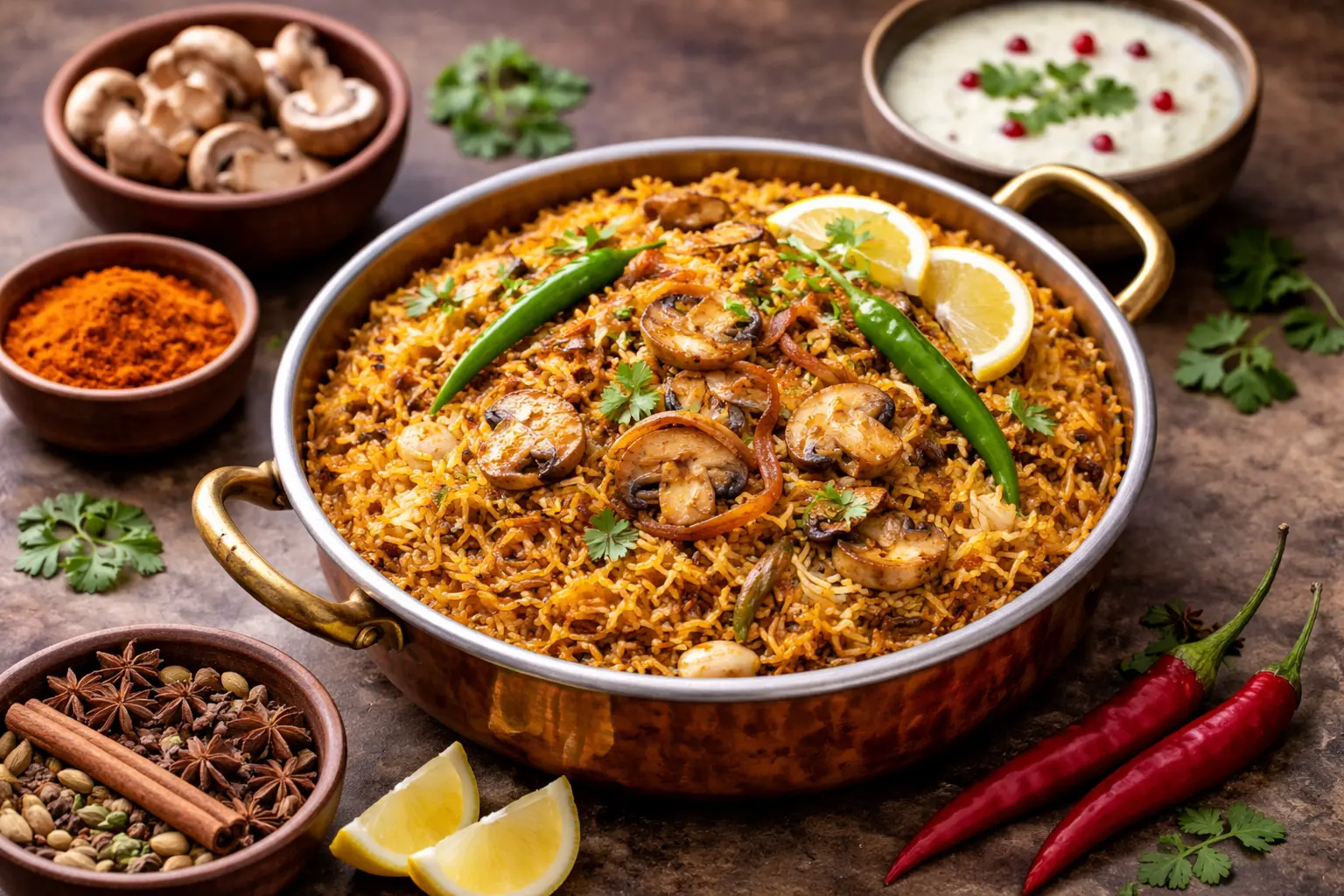 best Mirchi Mushroom Biryani in Frisco