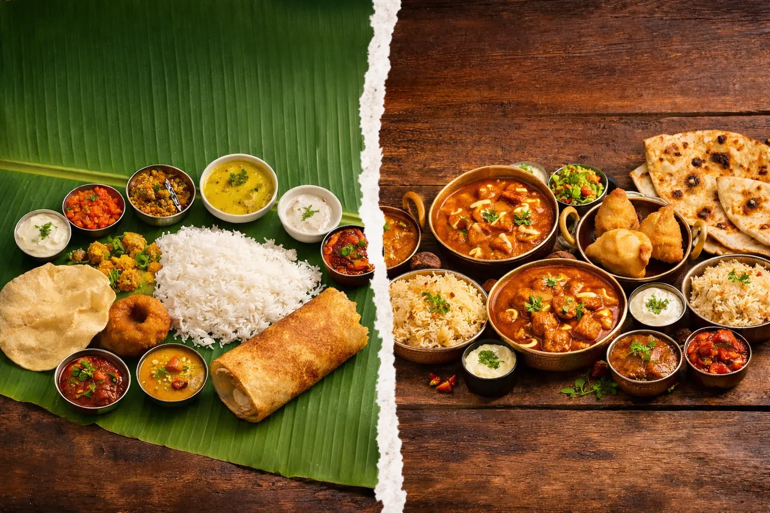 South vs North Indian Food in Frisco