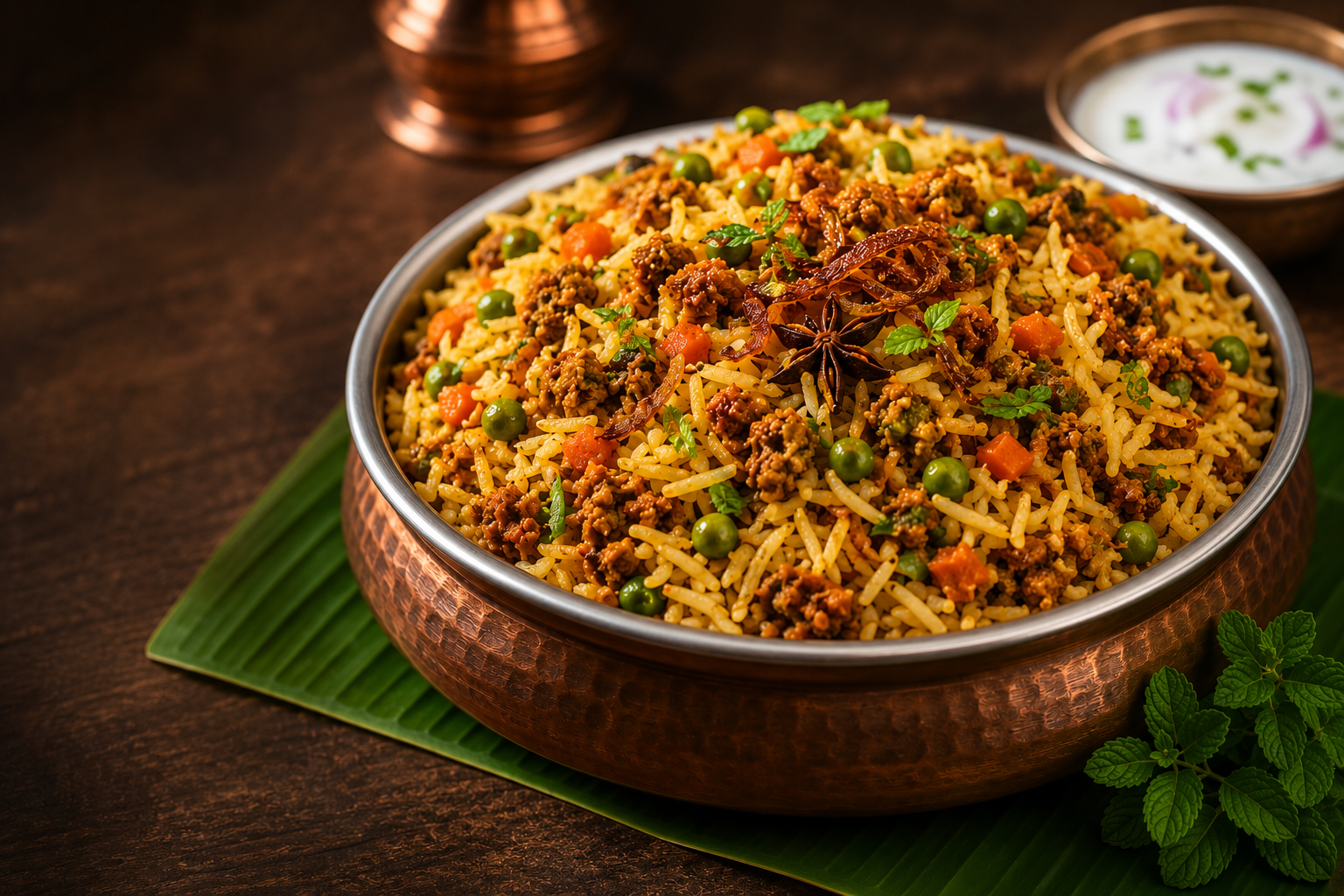 Best Veg Kheema Biryani in Frisco