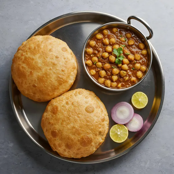 Chole Bhature - South Indian dish at Athidhi Aalayam Frisco TX